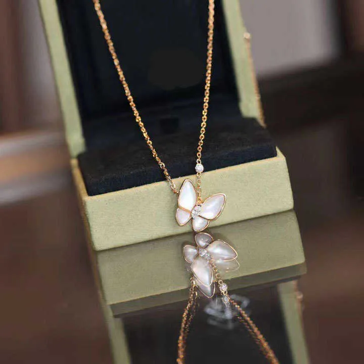 Дизайнерское ожерелье Ванка роскошная золотая цепочка платиновая полная бриллиантовая клевер бабочка самка розовое золото белый фритария лошадиные глаза набор воротнич