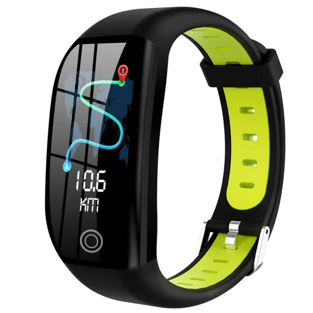 Pulsera de pantalla de color F21 Ejercicio inteligente frecuencia cardíaca Presión arterial Monitoreo de la salud del sueño Contando Bluetooth Recordatorio Inteligente Pulsera