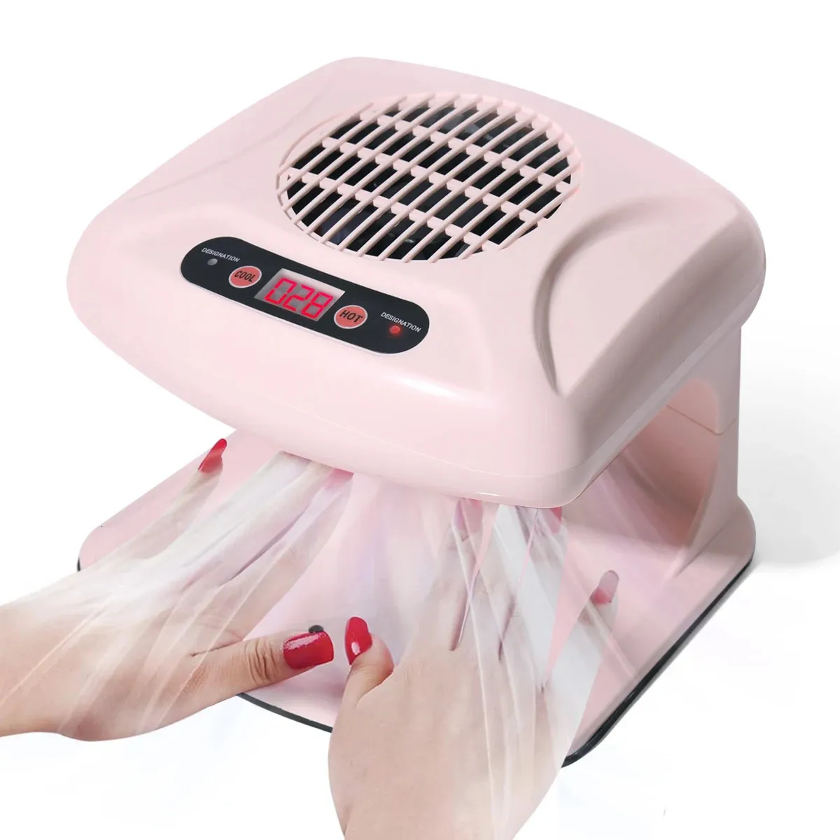 Linmanda e asciugacapelli per nail art freddi a pelo a mano sola vento caldo vento di asciugatura a ventole a infrarossi automatico 240507