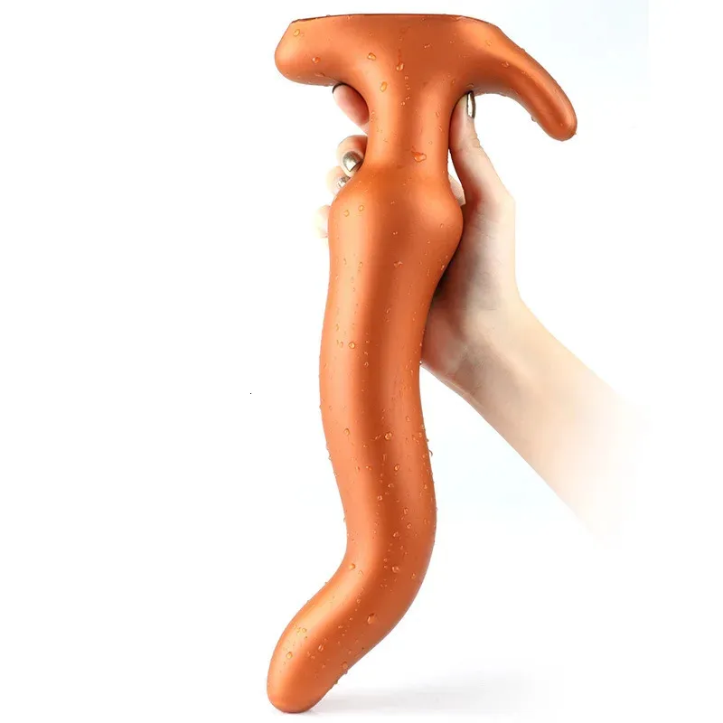 Super Long Silicone Anal Dildo enorm mjuk rumpa plugg erotisk vuxen sexleksak för kvinnor män anus dilator big expander 240507