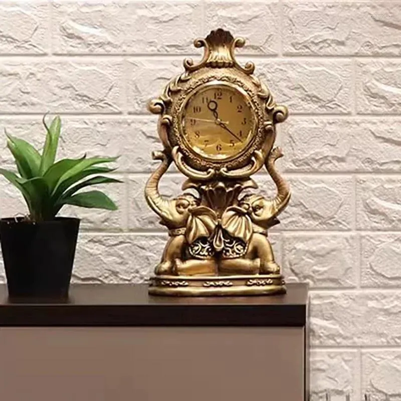 Table Clocks Vintage Retro Clock Desktop Office Bedroom Luxury Modern Automatic Decorazione E Accessori Per La Tavola Room Decoration