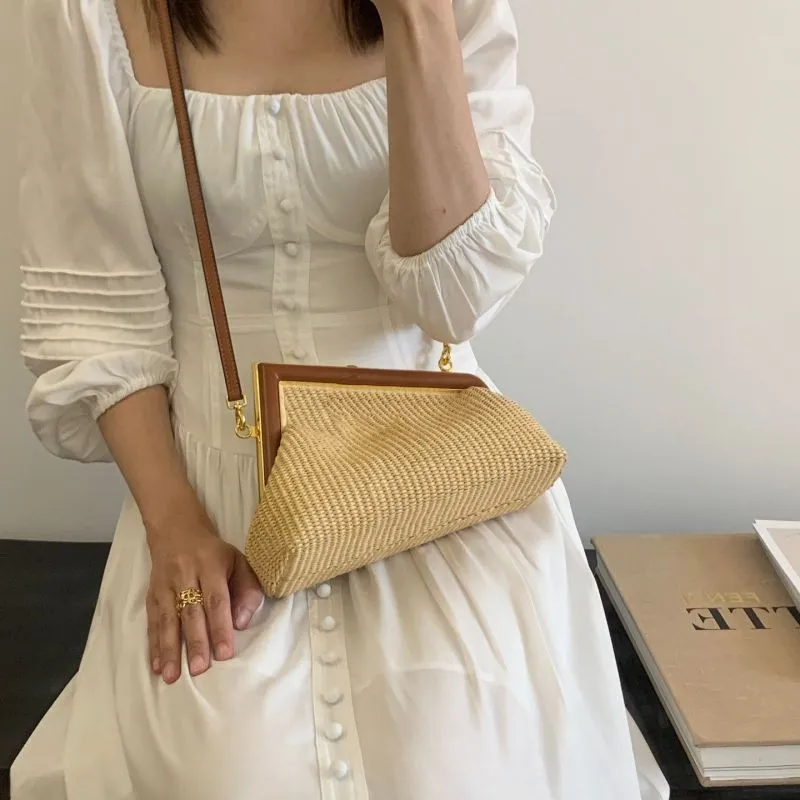 Desinger Nano FIRST luxury Graphy Bags natural straw Graphy Purses High Quality Chain Purse praphy armpit bag