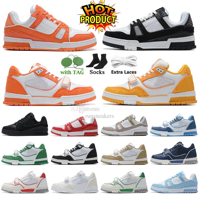 Zapatos informales de alta calidad zapatos de diseñador de diseñador de naranja plataforma plana de zapatillas