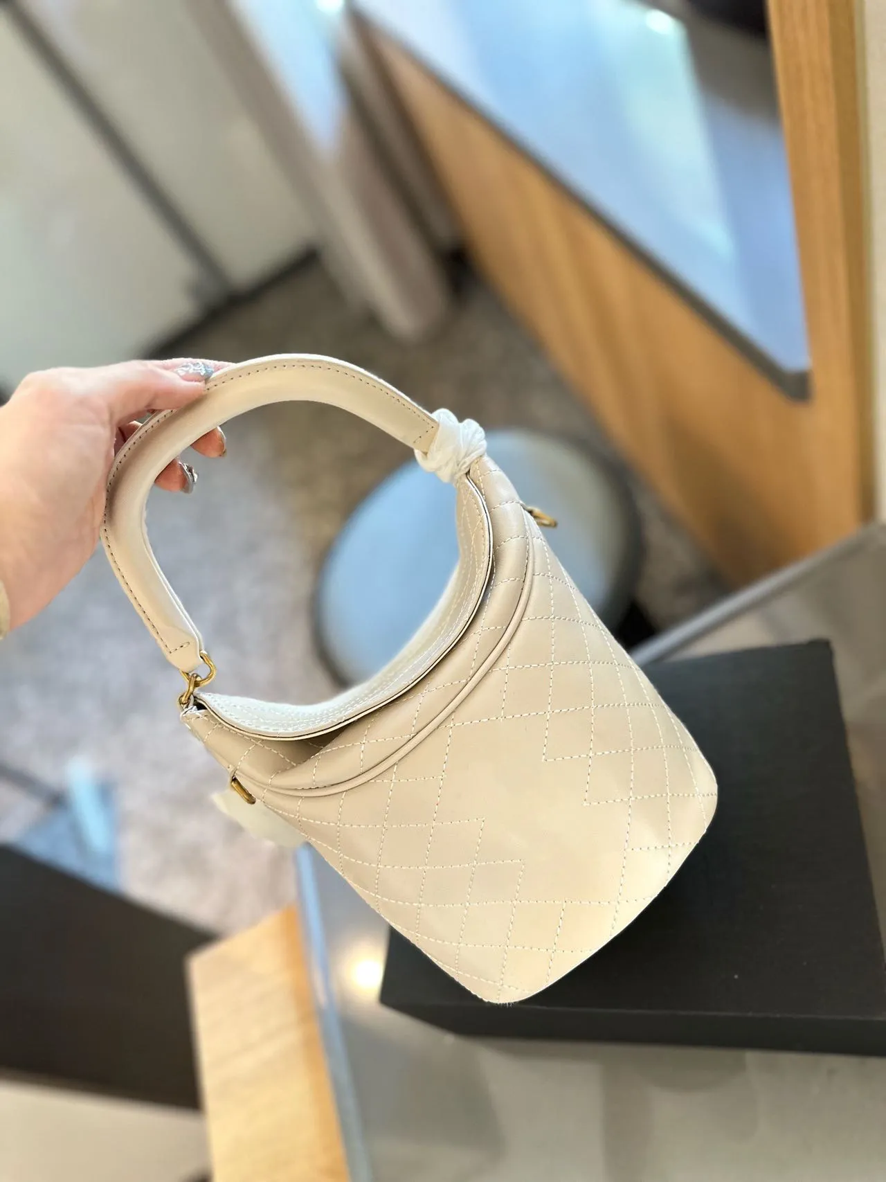 Designer Bucket Bag Luxury Crossbody Shoulder Bags For Women Leather Cylindrical Shape Bucket Bags Classic DrawString Fashion Plånbok Handtagning Purses Handväskor PRPU