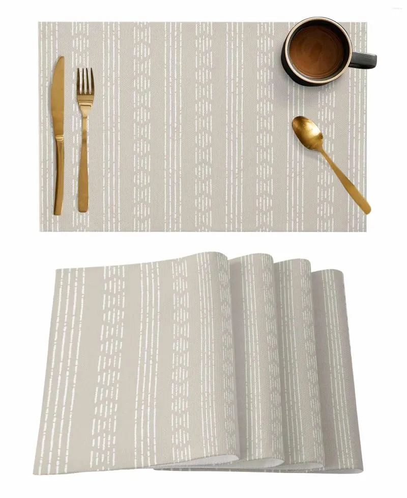 Столовые коврики Bohemian Vintage Farmhouse Placemat свадебная вечеринка столовая декор льняная коврик коврик для кухни салфетки