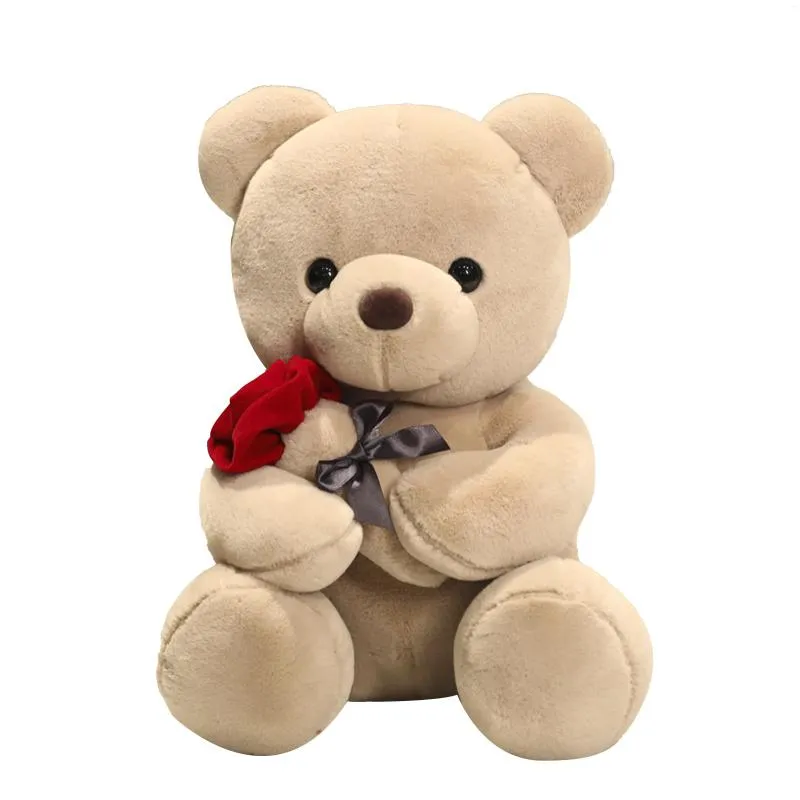 Party Gunst Cartoon Rose Teddy Bear Gevulde speelgoedcadeau voor meisjes op Valentijnsdag