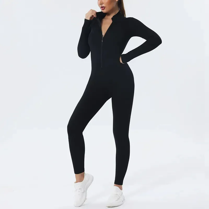 Seamless Zipper Thread Yoga Bodysuit For Women One Piece Onesie Workout Clothes For Workout And Fitness From Yogaclothes1 22.51 DHgate.Com