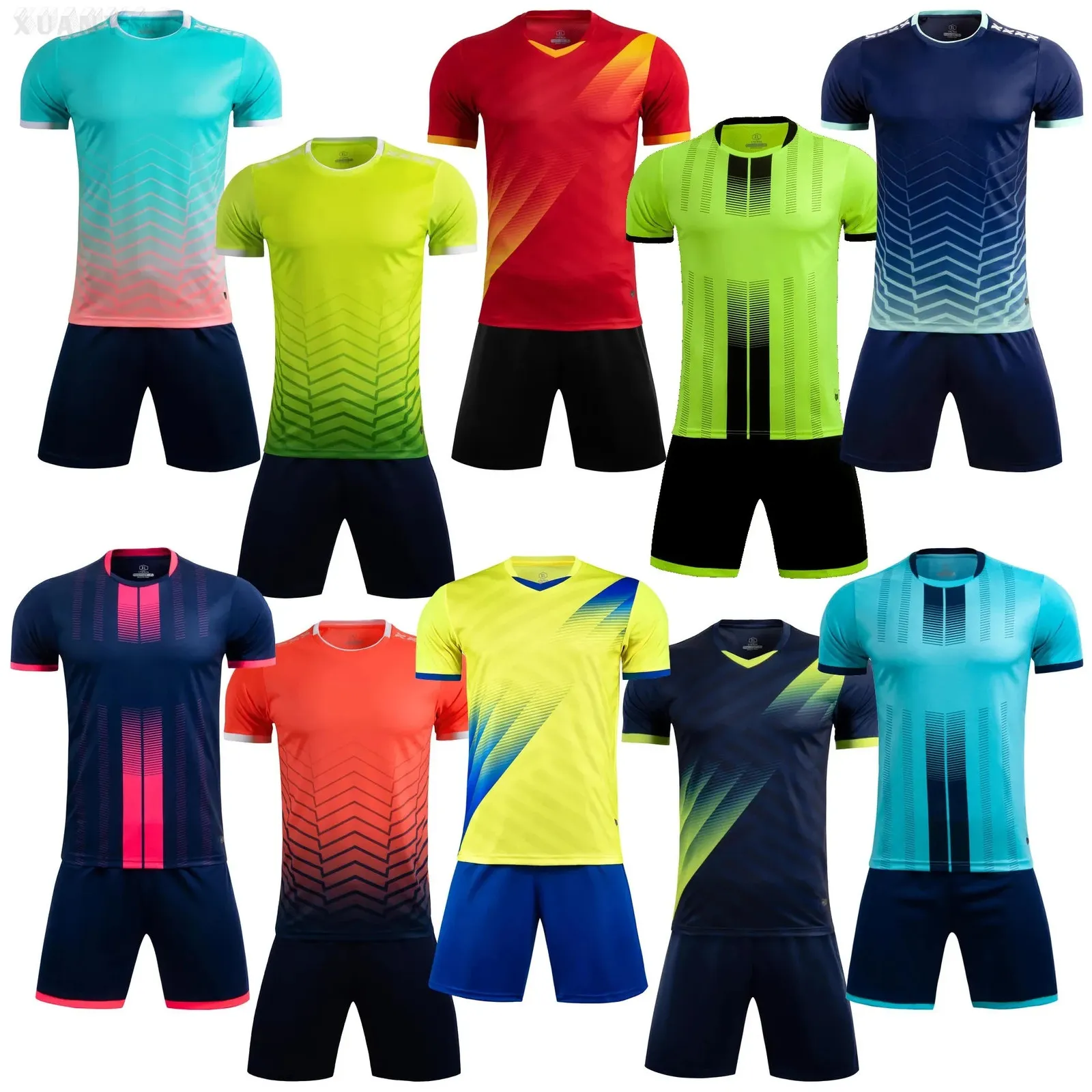 超爆安 Youth Football Soccer Breathable Teams For Sets Jerseys Clothing