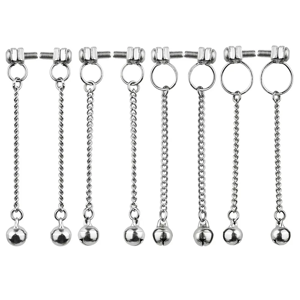 Vis liée Ajuster les boucles d'oreilles Pinces de mamelon de style pour faire des hommes femmes additive expérience nouveauté bdsm sex toys chastety fun