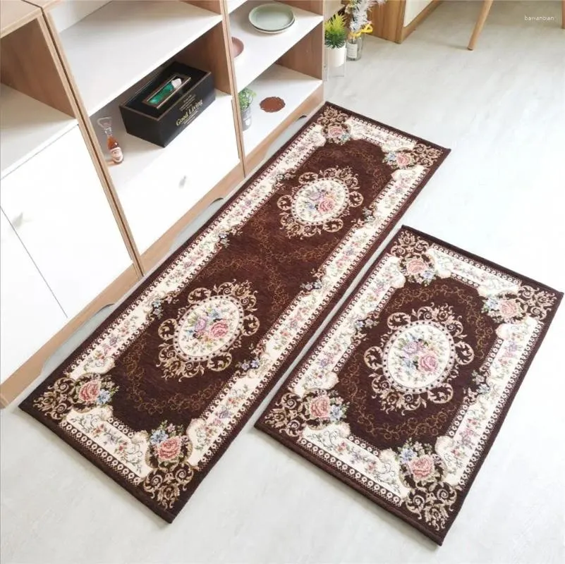 Carpets Mat de cuisine classique européen Home Bathroom Tapis de salle de bain Anti-glis