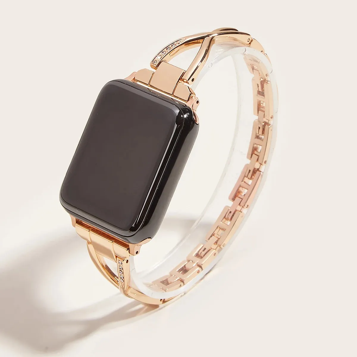 Bracelet pour femmes pour Apple Watch Band 44mm 45 mm 41 mm 40mm 42 mm 38 mm Slim Diamond Strap Série 8 7 SE 65 4 240510