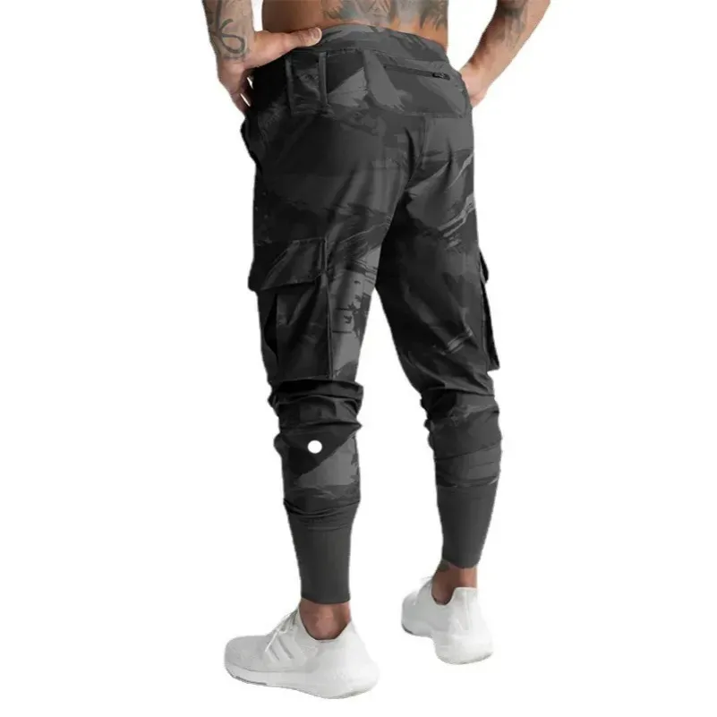 Pantaloni da jogging da uomo Lu Gym maschile asciugatura rapida jogger morbidi pantaloni per pantaloni lunghi pantaloni sport di fitness addestramento casual con tasche