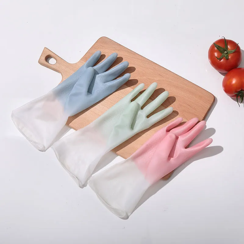 Kitchen Cleaning Gloves Hotel Wash Bowl Pot Rubber Glove Housework Clean Glove Bathroom Clothing Cleans Waterproof Supplies TH1441