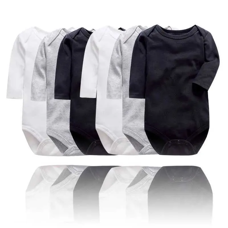 Rompers Remise spéciale pour le nouveau-né les vêtements de radiet serré vêtements bébé coton bébé sous-vêtements à manches longues bébé garçon et fille vêtements bébé setl2405