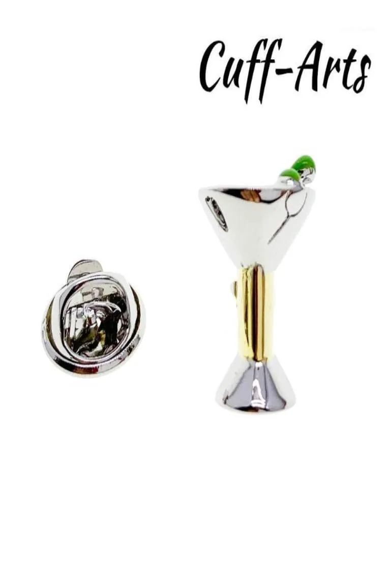 Broches broches badges d'épingle à revers pour hommes cocktail martini verre 2021 Nouveauté classique par cufarts p1036917711150