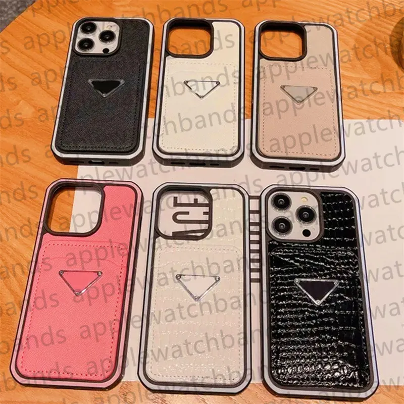 PA for iPhone 15 14プロケースカードスロットホルダーデザイナー電話ケースApple iPhone 14 Pro Max 13 12 Pro 11 XS Max XR 14 Plus 15 Plus Case Brand Leather Wallet Phonecase