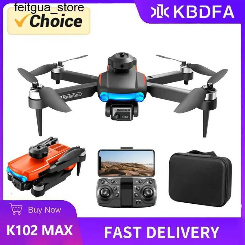 Drönare KBDFA K102 Pro Mini Drone 4K HD Camera Optical Flow Drone Aerial Photography Four Helicopter Hinder Undvikande WiFi FPV Drone RC Toy S24513