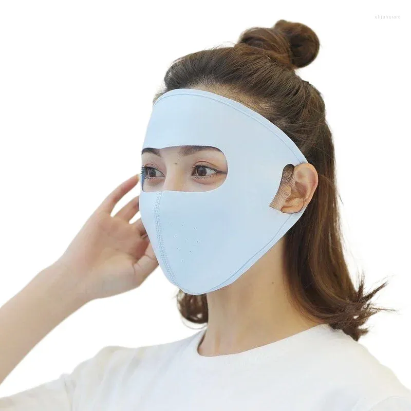 Bandanas Sunscreen Face Mask Protection UV في الهواء الطلق رياضة ركوب الدراجات في المشي لمسافات طويلة بالاكلافا الصيفية تغطية كاملة