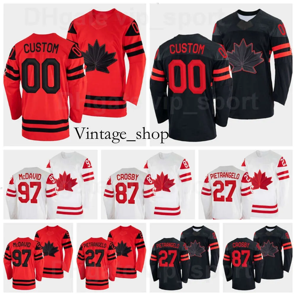 Vin Canada Hockey Jersey 2022 Hiver 97 Connor McDavid 87 Sidney Crosby 7 Alex Pietrangelo 91 Steven Stamkos 91 Nazem Kadri 63 Brad Marchan