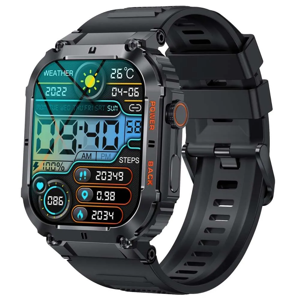 Nowy K57Pro Bluetooth Call Smart Watch Outdoor Trzy obrona Wodoodporna 1,96-calowa inteligentna zegarek