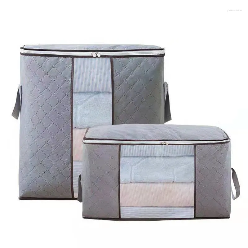 Сумка для хранения коробка для одежды виден большая грузоподъемная сумка с застежкой на молнии нанесение на подушки одеяла одеяла