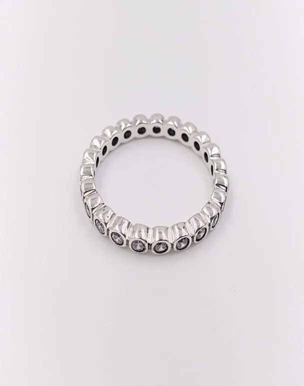 Anneaux Allar Brilliant Ring Authentic 925 Sterling Silver s'adapte aux bijoux de style européen Andy Jewel 190942CZ2394541