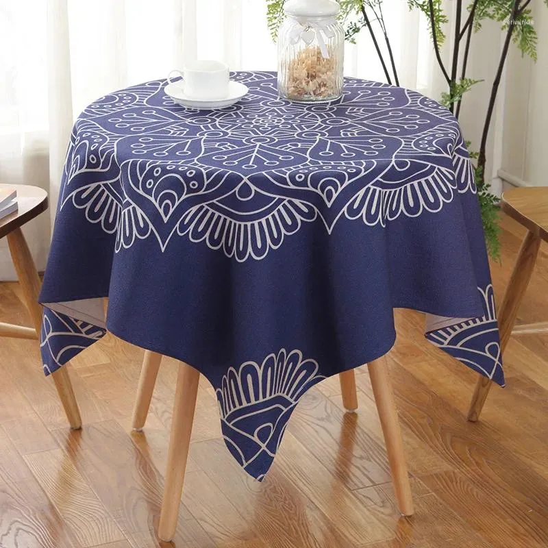 Table en tissu en coton et en lin est une serviette à couverture polyvalente petite épreuve de poussière ANTEPENDIUM empêcher le semestre _AN2901