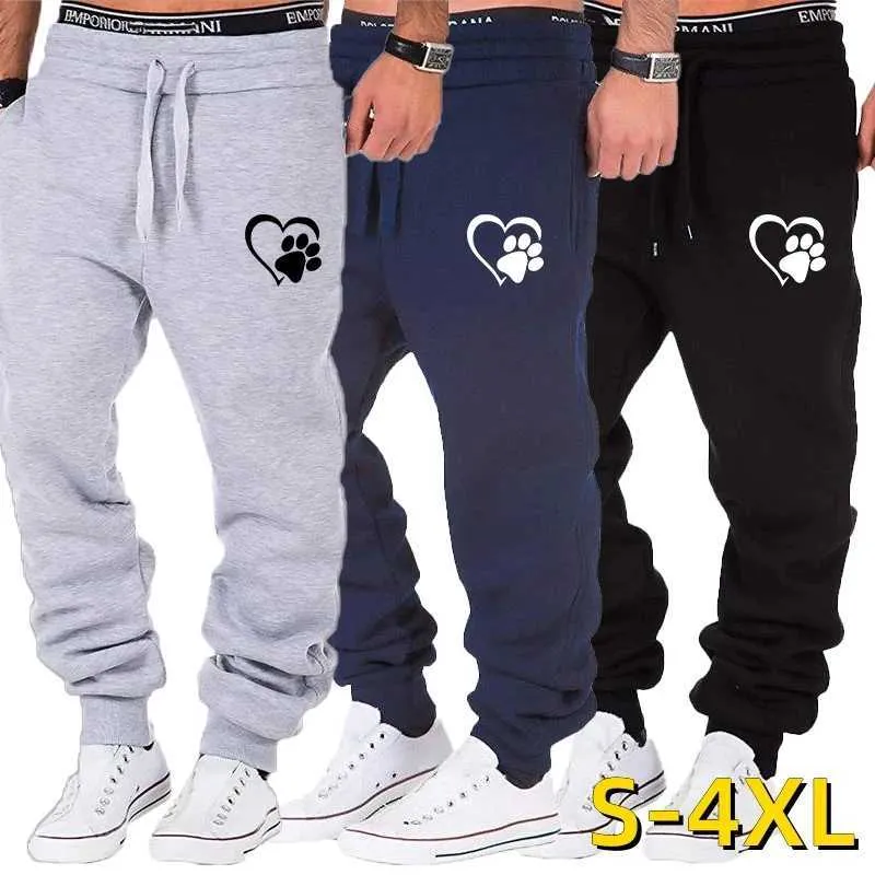 Pantalon pour hommes Nouveaux hommes chat gratter le jogger à imprimé pantalon bodybuilding pantalon pantalon de survêtement extérieur décontracté pantalon y240513