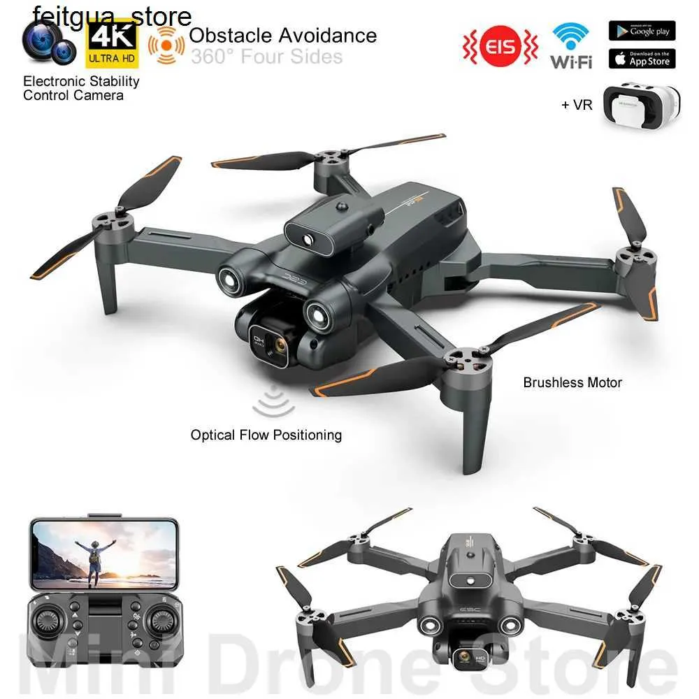 Drones S1s Easy Fly Mini Drone VR RC 4K EIS CAME CAMERIE Évitement de l'aviation Photographie sans pinceau pliage quatre jouets d'hélicoptère Retour gratuit S24513