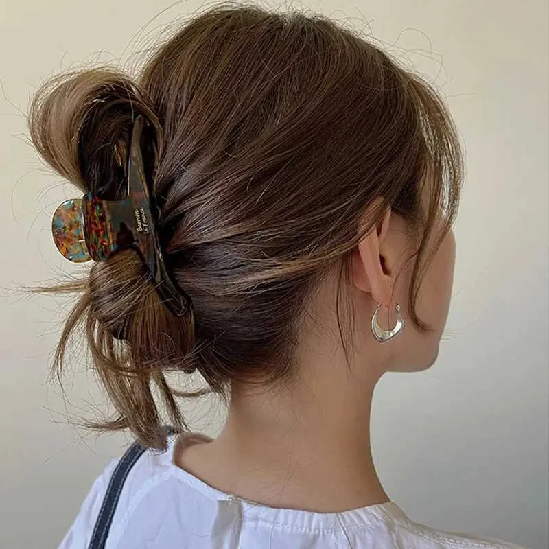 Accessoires de cheveux élégants griffes de cheveux acide haut de gamme adaptées à la décoration de température des femmes