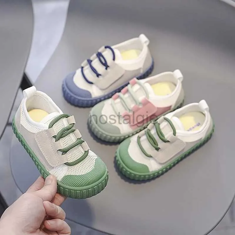 Zapatillas de zapatillas para niñas para niñas zapatos casuales de verano zapatos deportivos zapatos deportivos transpirables para niños al aire libre, suela suave anti slip, zapatos de bebé D240513