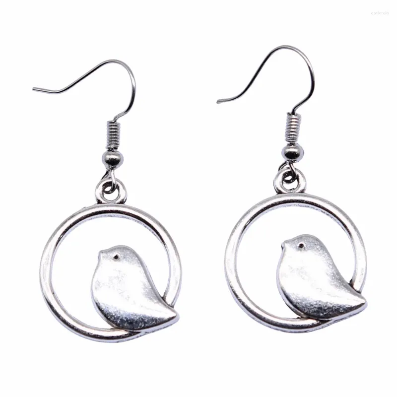 Boucles d'oreilles en peluche 1pair oiseau mâle couple couple pendentif pendentif bijoux de fabrication