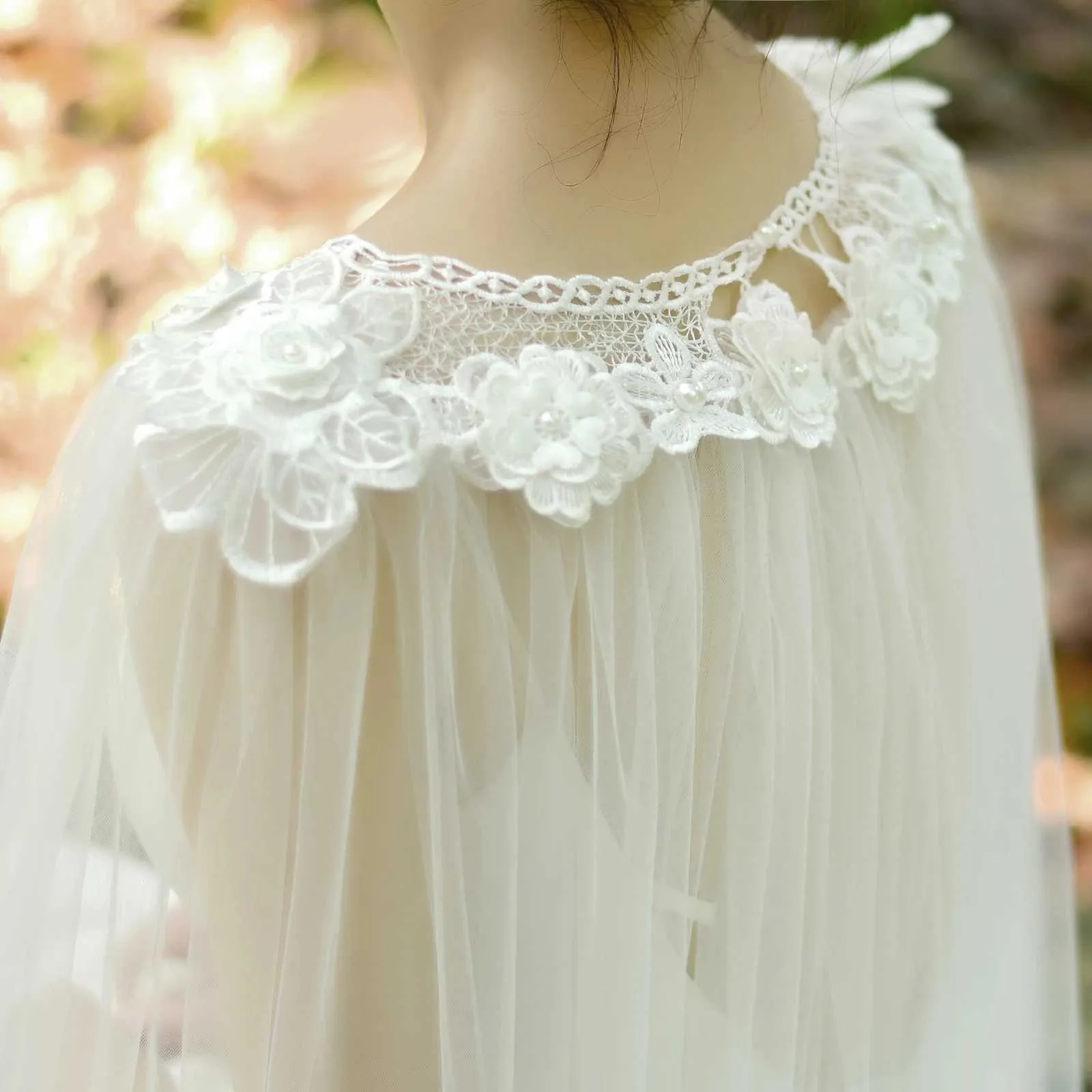 Hair Jewelry Womens VG18 Long Cloak Evening Cape Veil Jacket for Women Large Size Bolero Bridal Soft Tulle Shawl Wedding_ipsvogv.com