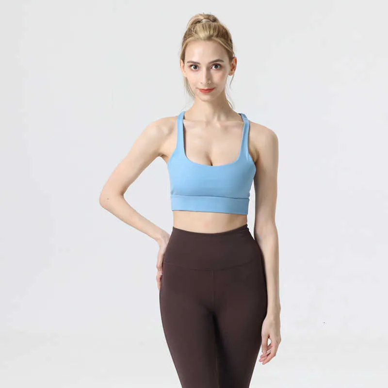 Femmes Uarun Sports sous-vêtements arrière croix huit soutien-gorge de yoga fitn nue se sentir confortable vêtements élastiques