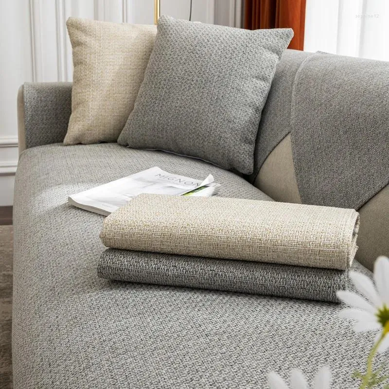 Coperture per sedie giapponesi semplici moderni soggiorno divano cuscino quattro stagioni universali tappetino a colori solidi asciugamano