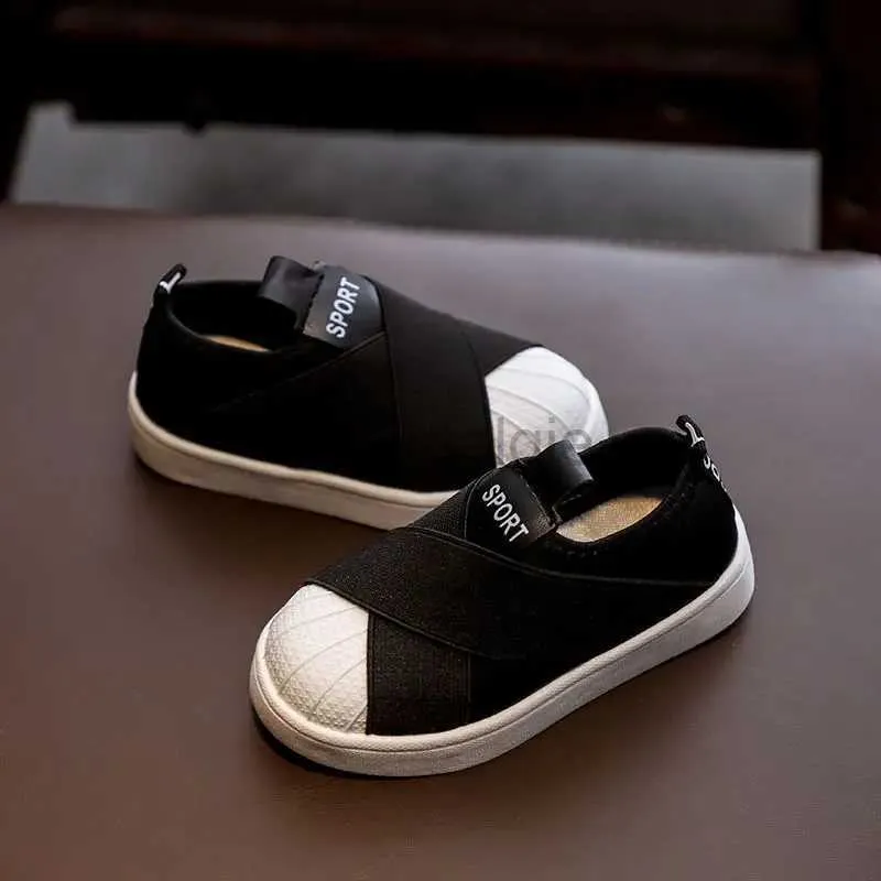Кроссовки детская обувь весенняя мода круглая пятна на ногах, подходящие для детей Loafer девочки для девочек, студенты, черная повседневная обувь детская обувь D240513