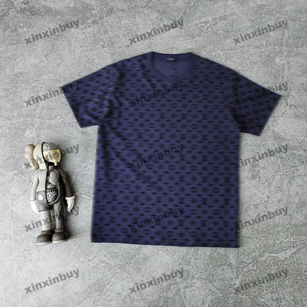 Xinxinbuy Men Designer Tee T-shirt 2024 Italie Flocking Letter Imprimée 1854 Polo à manches courtes Coton Femmes Grey Black Bleu Khaki M-3xl