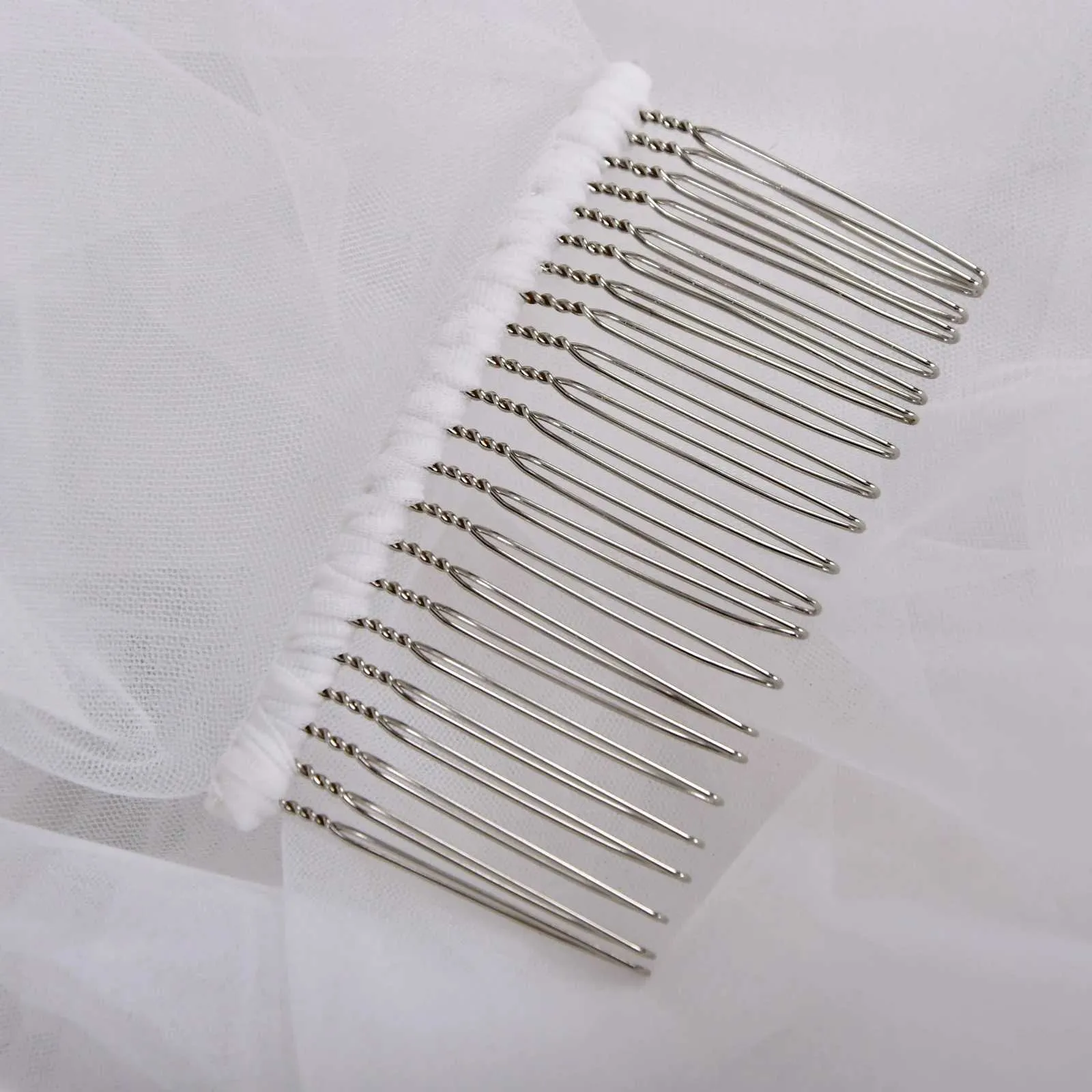 Wedding Veil Cathedral Length Soft Bridal Illusion With Comb_voghion.com