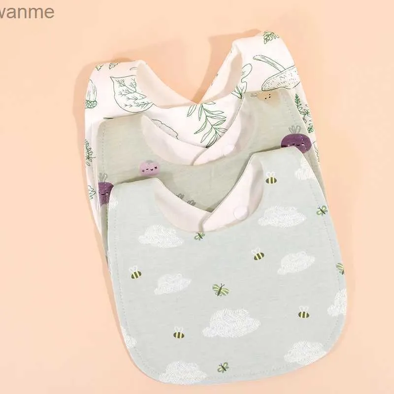 Bibs Burp Cloths Cotton Baby Bib Baby Feeding Drool Bib милый новорожденный мультипликационный принт для бэндана детские мальчики девочки мягкие полотенца слюны wx