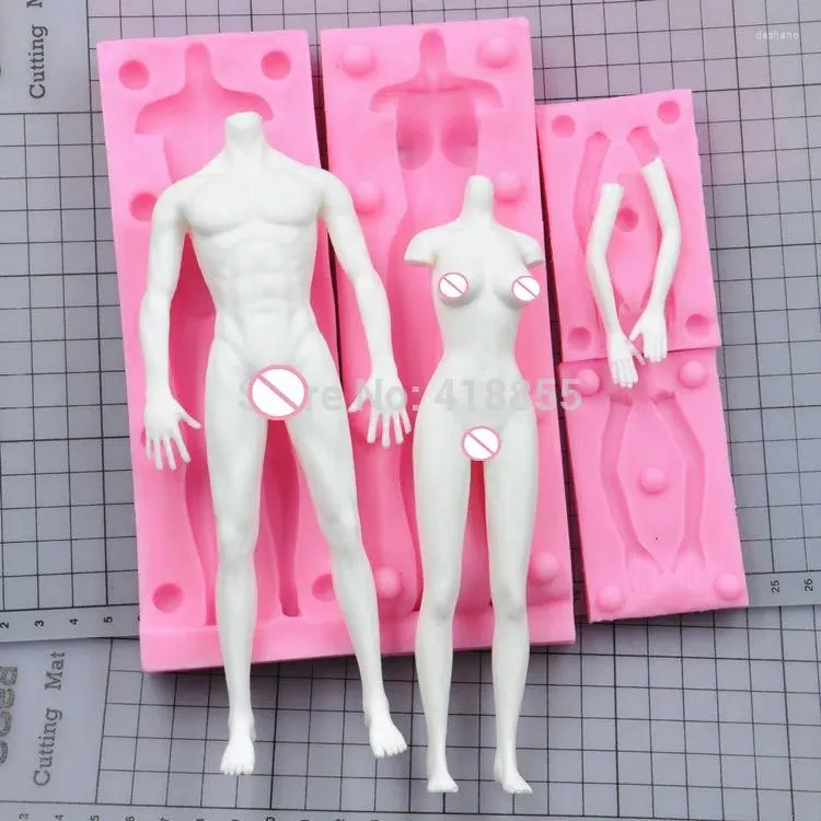 Bakvormen przy sale schimmel draai model body borst poppen voedsel kwaliteit siliconen mannelijk en vrouwelijk full-body diy eco-vriendelijk