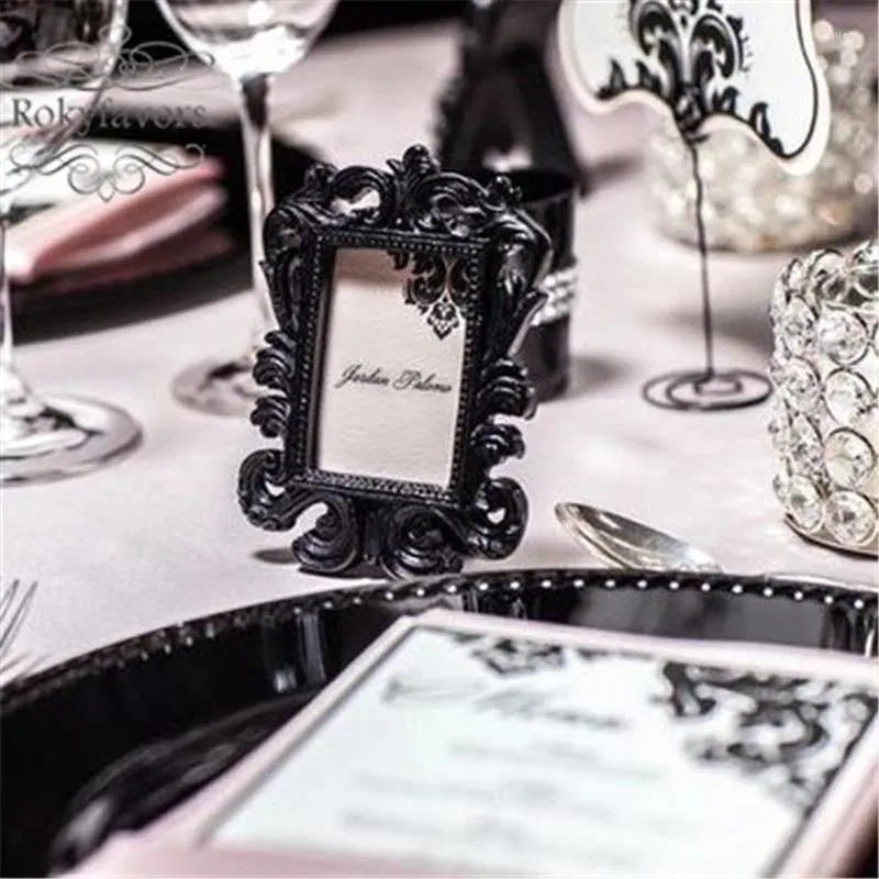Party Favor 18pcs Elegant baroque PO Frame Place Carte Holder Wedding Favors Bridal Shower Event Decor Supplies