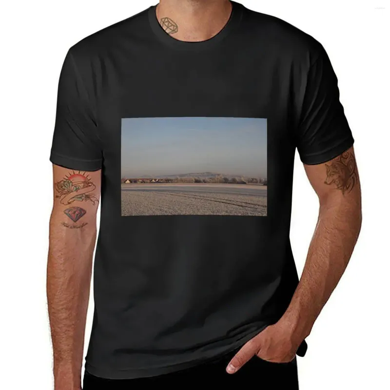 Męskie koszulki T-shirt WinterWonderland Blacks Blanks Zagraniczne męskie graficzne koszulki Hip Hop