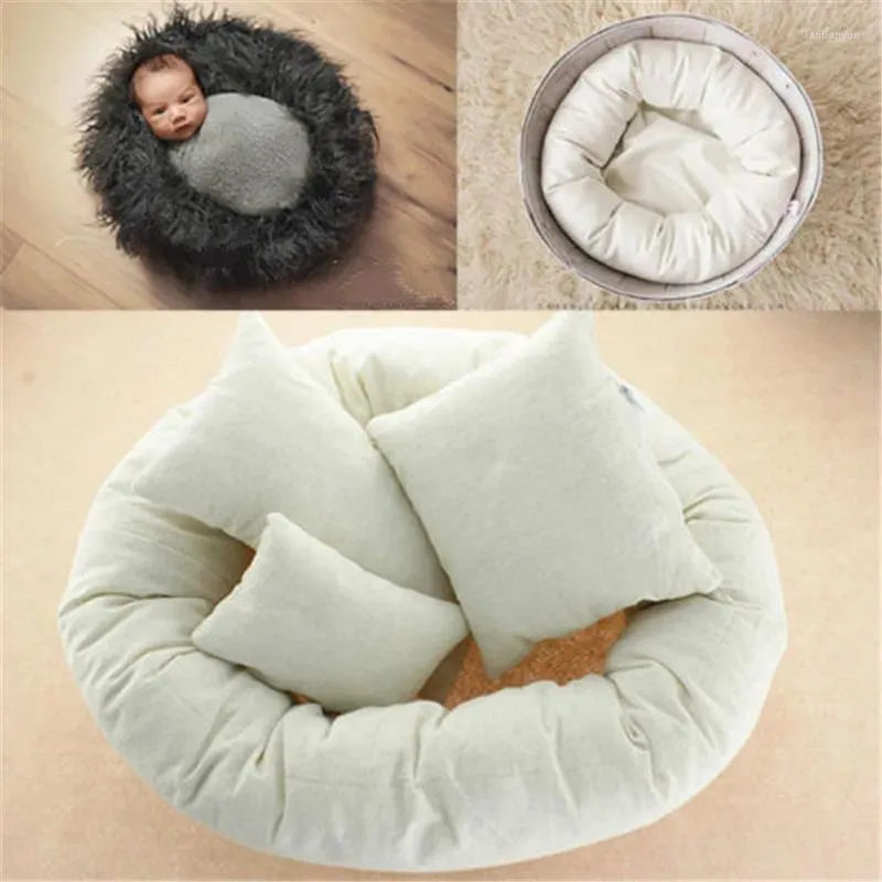 Pillow 4pcs Soft Born Pography Requisiten Zyklus Ring Runde Form Baby Po Requent