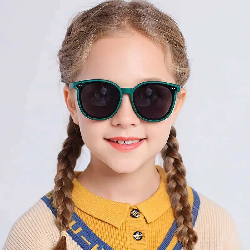 Occhiali da sole VLFX Occhiali da sole polarizzati per bambini di 3-12 anni Design per gatti a tpee a tpee per bambini UV 400 protezione da esterno D240513