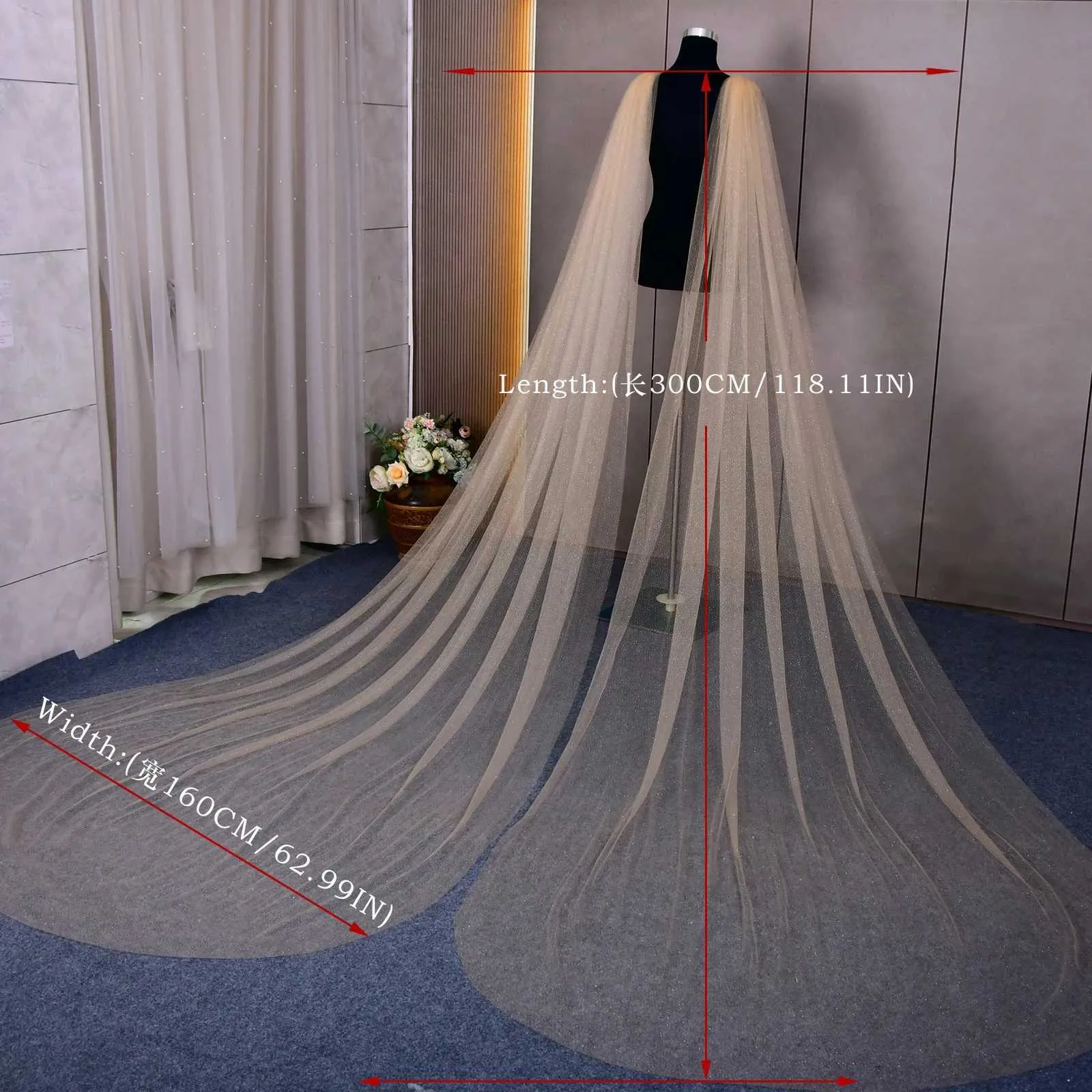 Robe de mariée avec cape pour mariage, châle de mariage_voghion.com