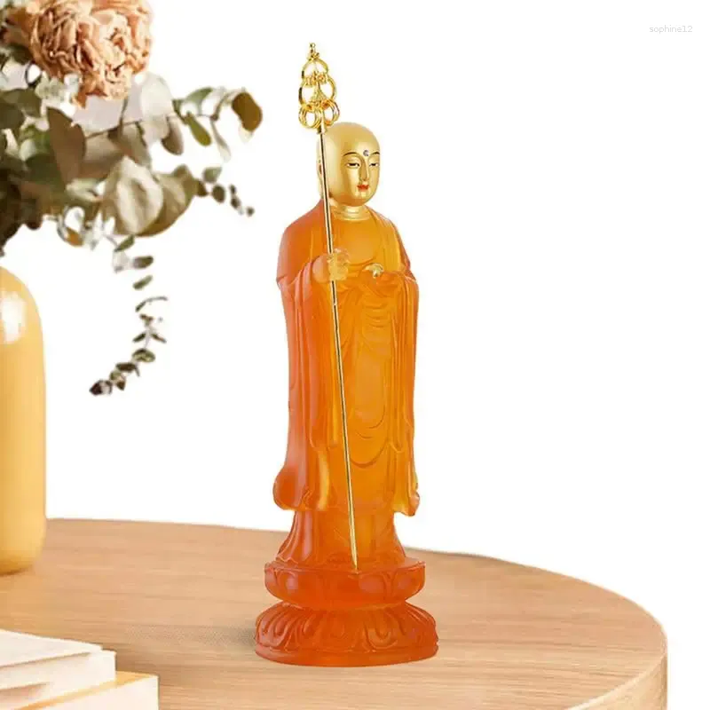 Decorative Figurines Resin Buddha Ksitigarbha Buddhist Statuette Home Decor Feng Shui Sculpture Not Big For Interior