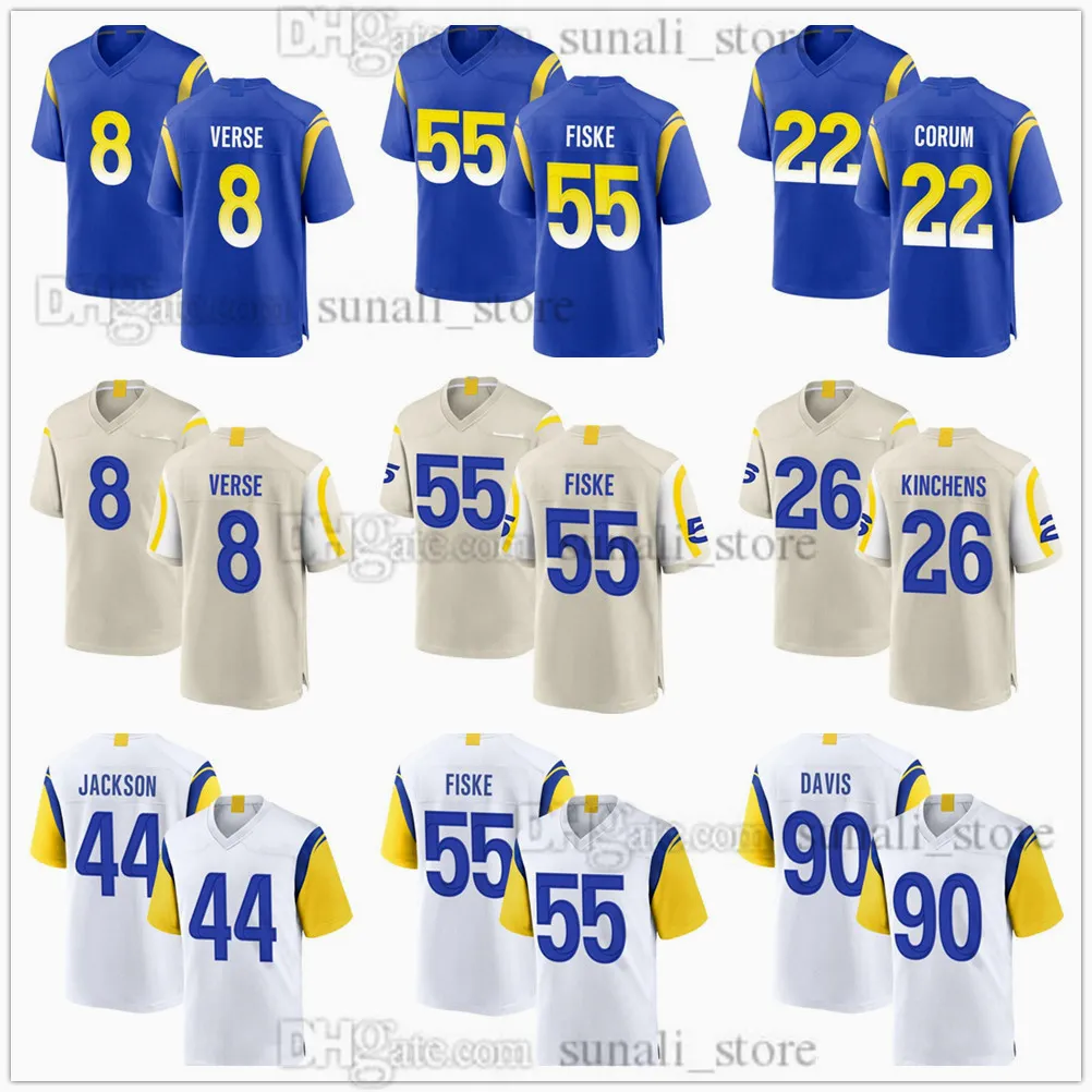 2024 Draft Pick Football Jersey 8 Jared Verse 55 Braden Fiske 22 Blake Corum 26 Kamren Kinchens 44 Brennan Jackson 90 Tyler Davis 43 Joshua Karty 88 Whittington Costurado