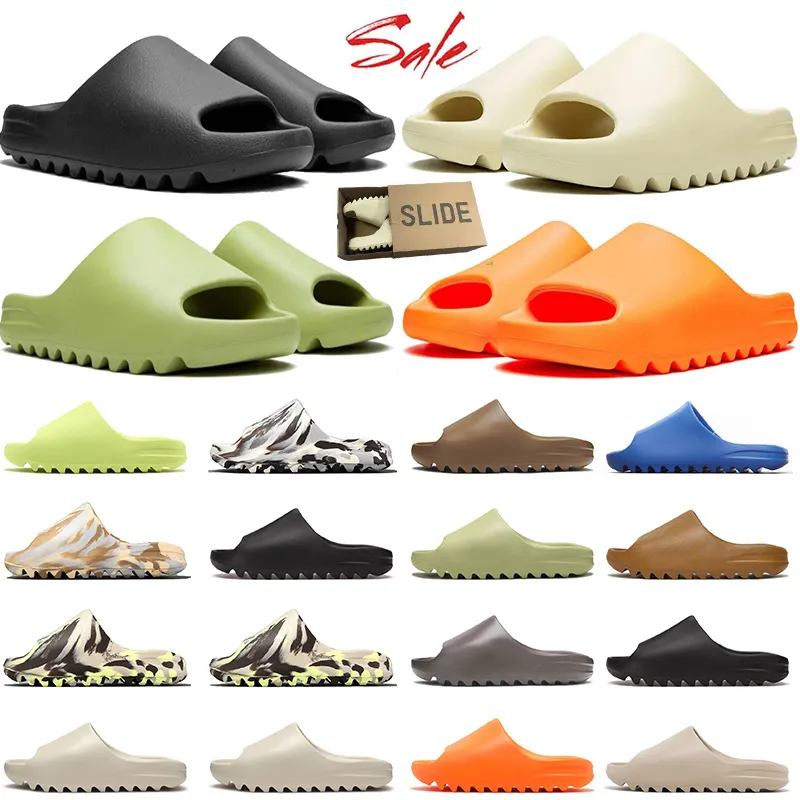 Slide Yezzy yeexy yessy yezzzy tobogán Designer Sandals Slides Slippers Shoes Woman Trainers Slider Room Slippers Bone White Resin Desert Sand Dh Gate Mens Womens Sneakers