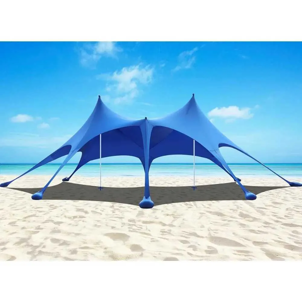 Tents and Shelters Beach Tent Pergola Fishing Backyard Fun OU Picnic Phel Sunshade Utilisé pour les voyages Dings Stabilising Bars Garden Homeq240511