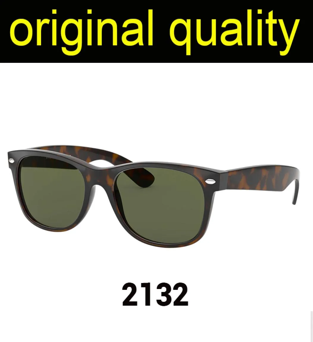 Klassiker av högsta kvalitet 55mm solglasögon män kvinnor solglasögon verkligt nylonrammaterial med glaslinser manliga solglasögon glasögon lentes2645059